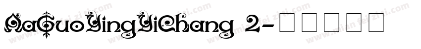 AaGuoYingYiChang 2字体转换